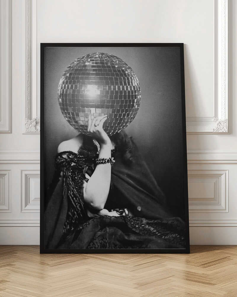 Wall Art Disco Vintage Woman Canvas-canvas prints-DECOROLALA