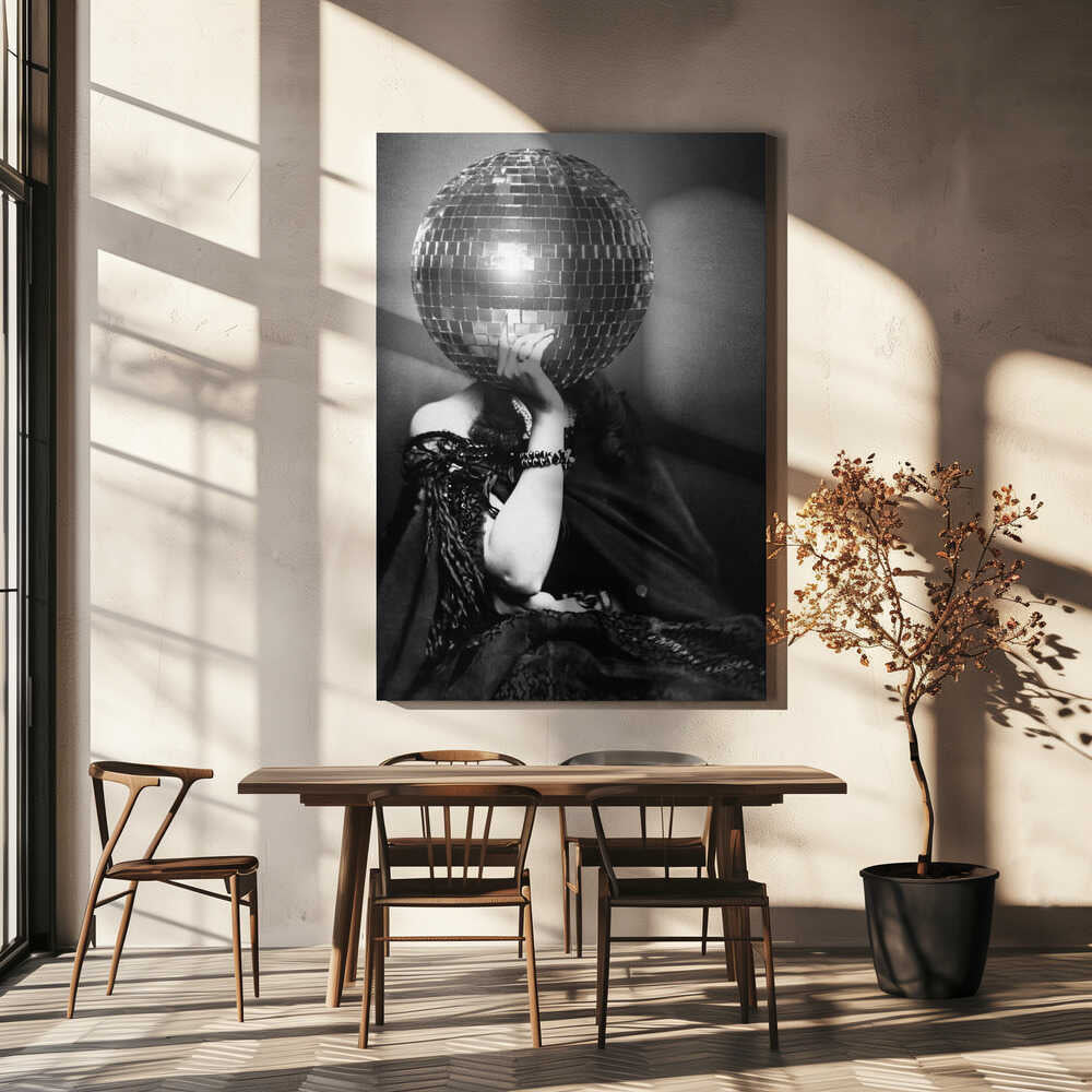 Wall Art Disco Vintage Woman Canvas-canvas prints-DECOROLALA