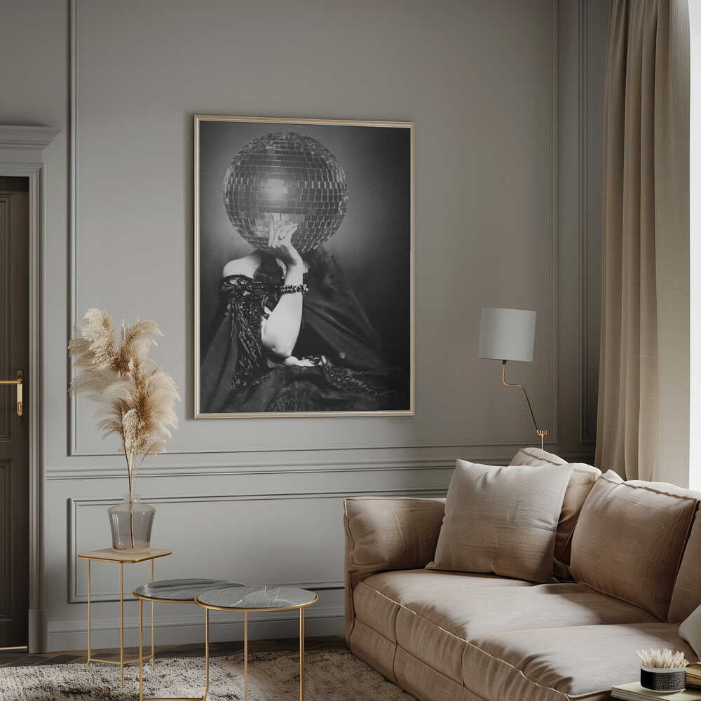 Wall Art Disco Vintage Woman Canvas-canvas prints-DECOROLALA