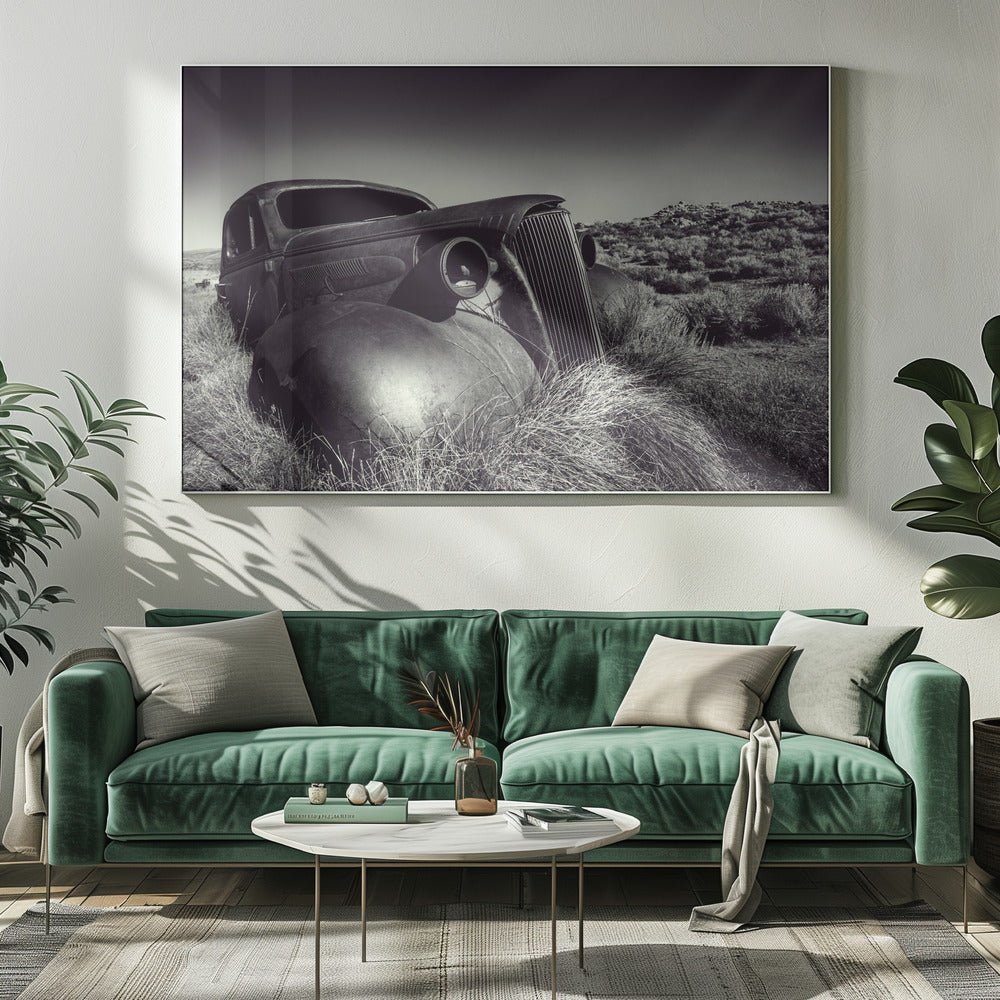 Wall Art Disposed-Car by Mike Kreiten-Canvas Print-DECOROLALA
