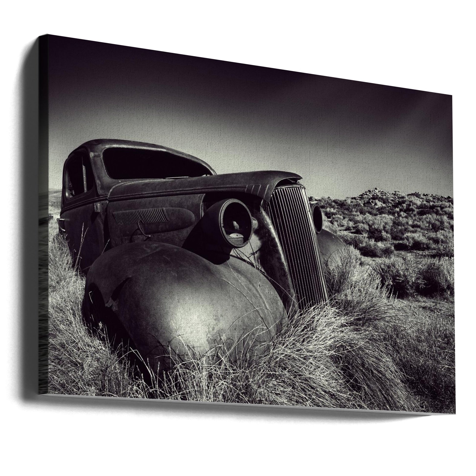 Wall Art Disposed-Car by Mike Kreiten-Canvas Print-DECOROLALA