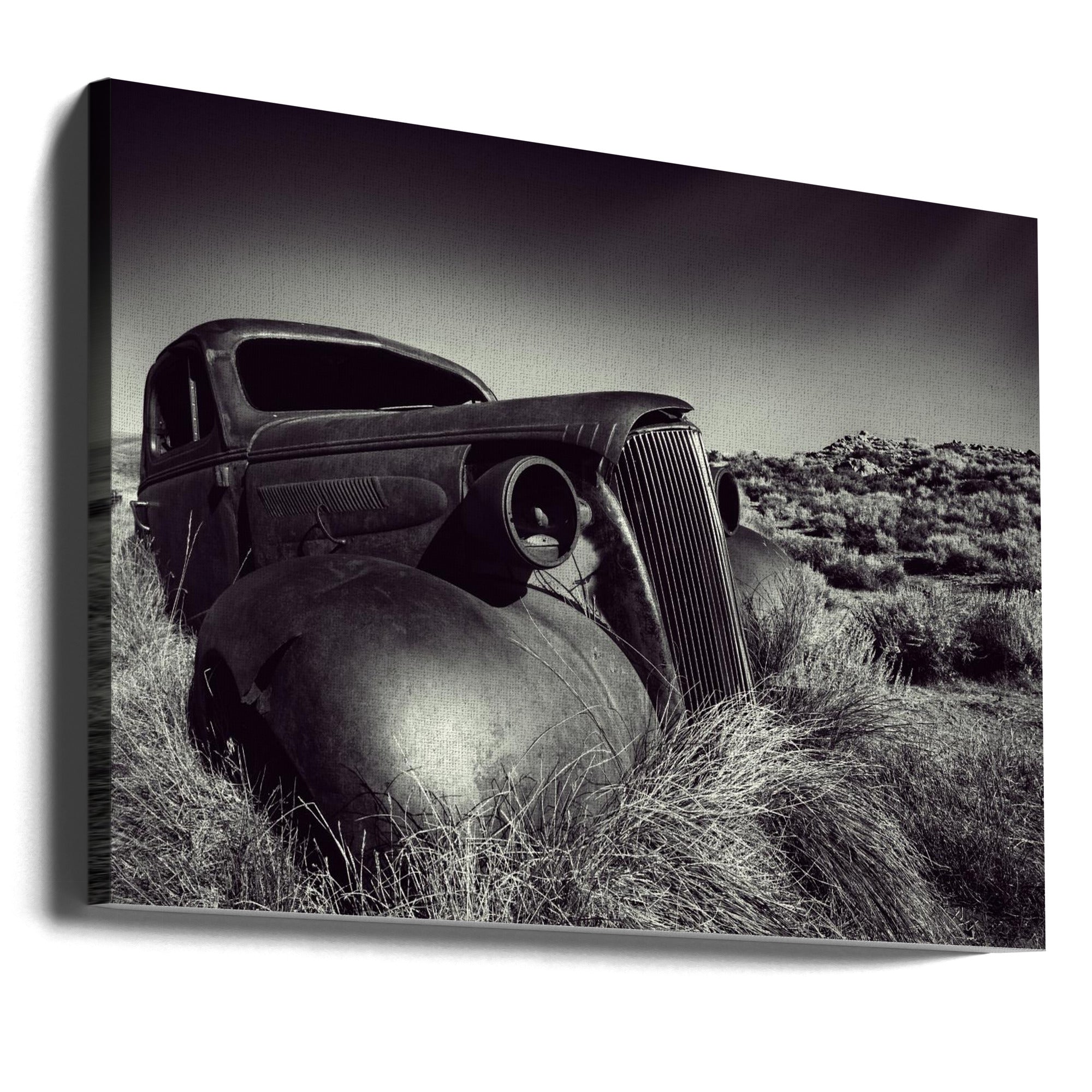 Wall Art Disposed-Car by Mike Kreiten-Canvas Print-DECOROLALA