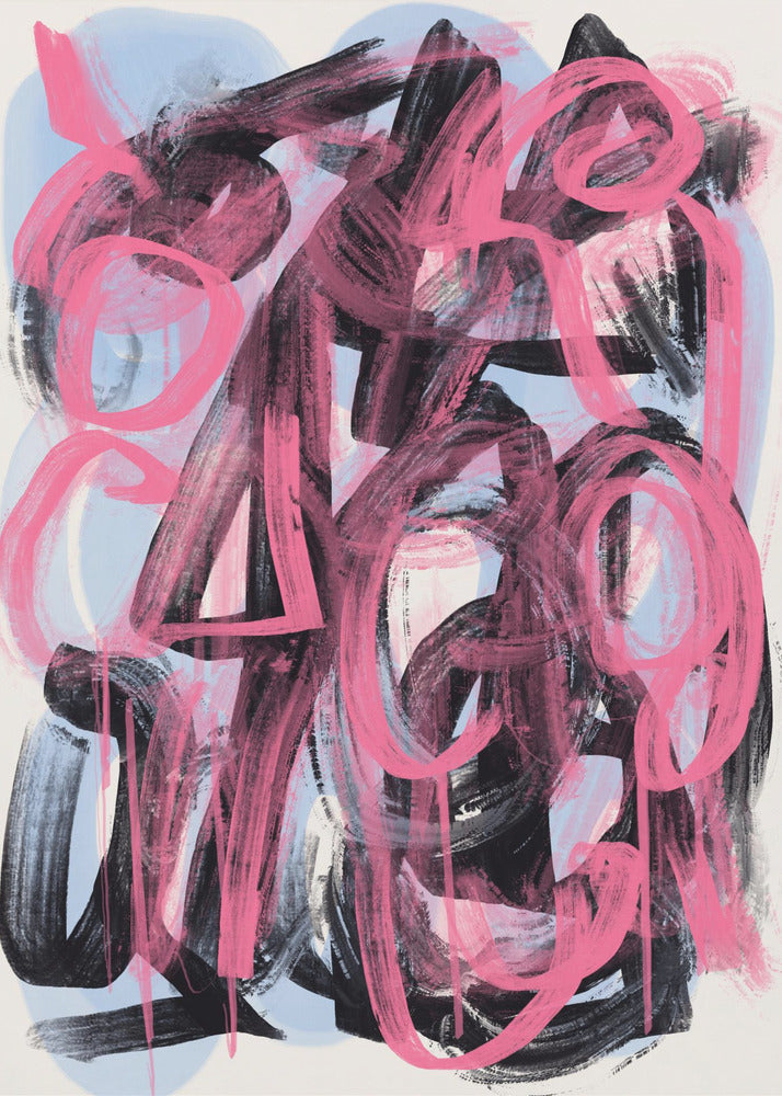 Wall Art Dry Brush Abstract by Little Dean-canvas-DECOROLALA