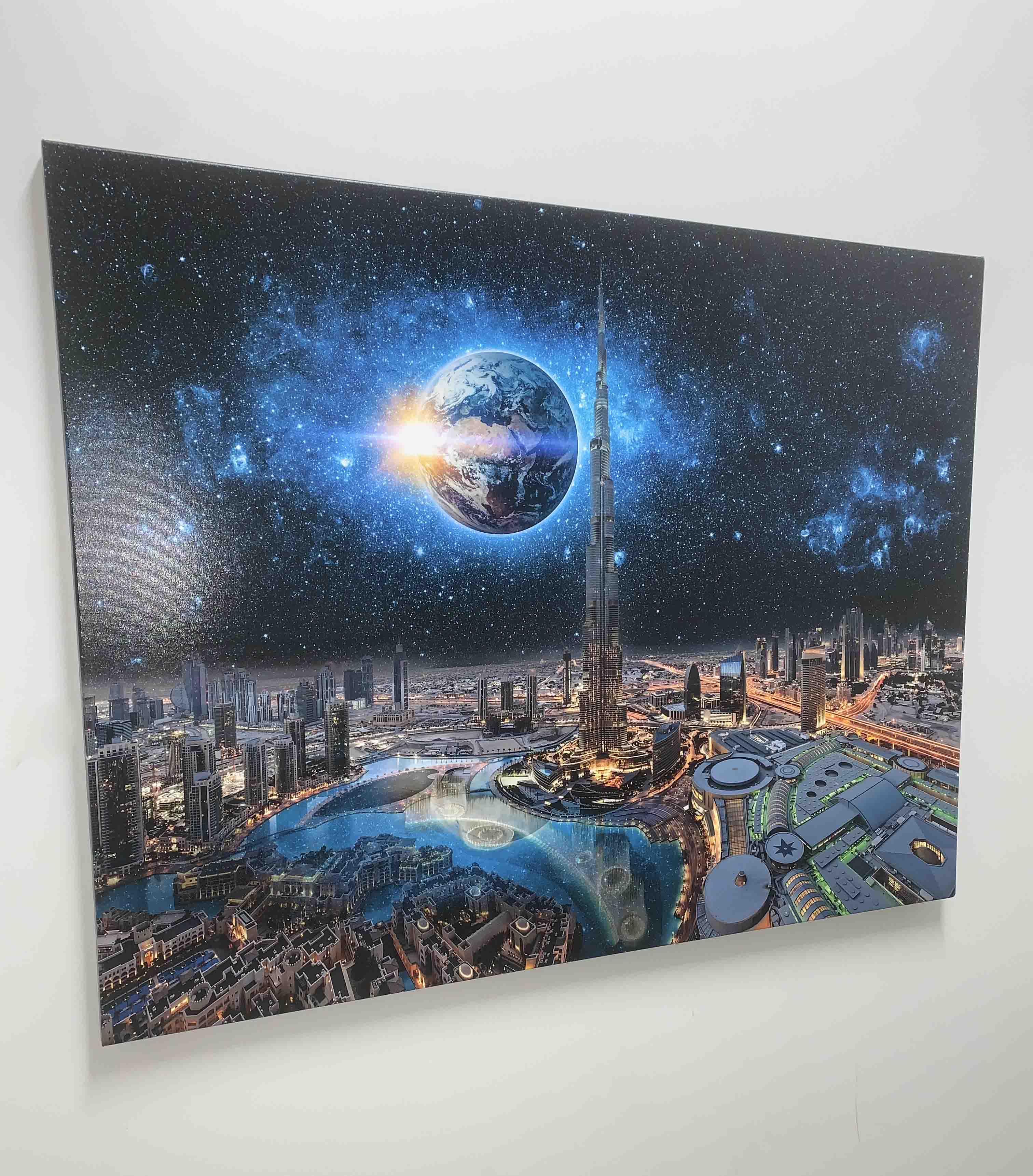 Wall Art Dubai Skyline Canvas Print-Wall Art-DECOROLALA