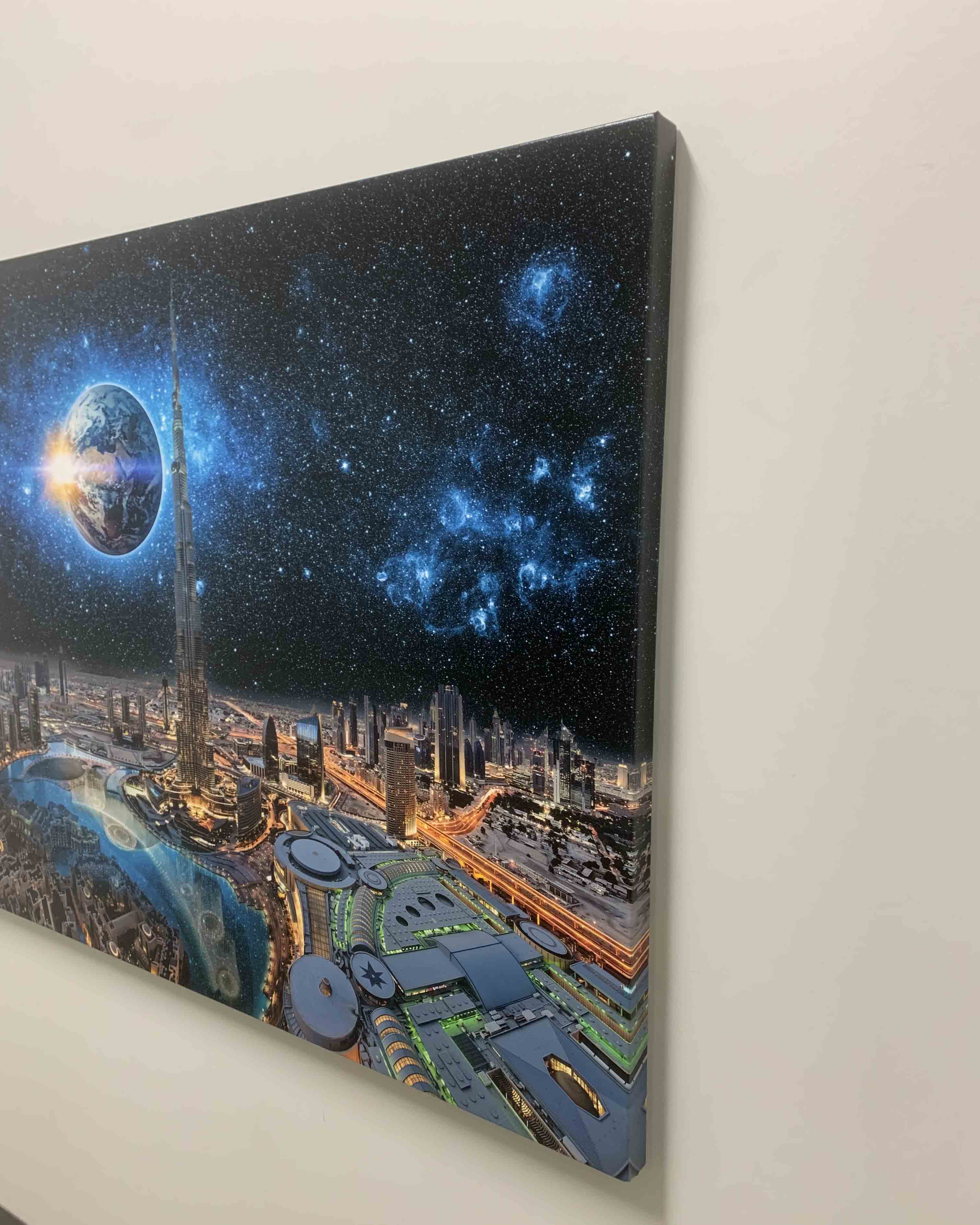 Wall Art Dubai Skyline Canvas Print-Wall Art-DECOROLALA