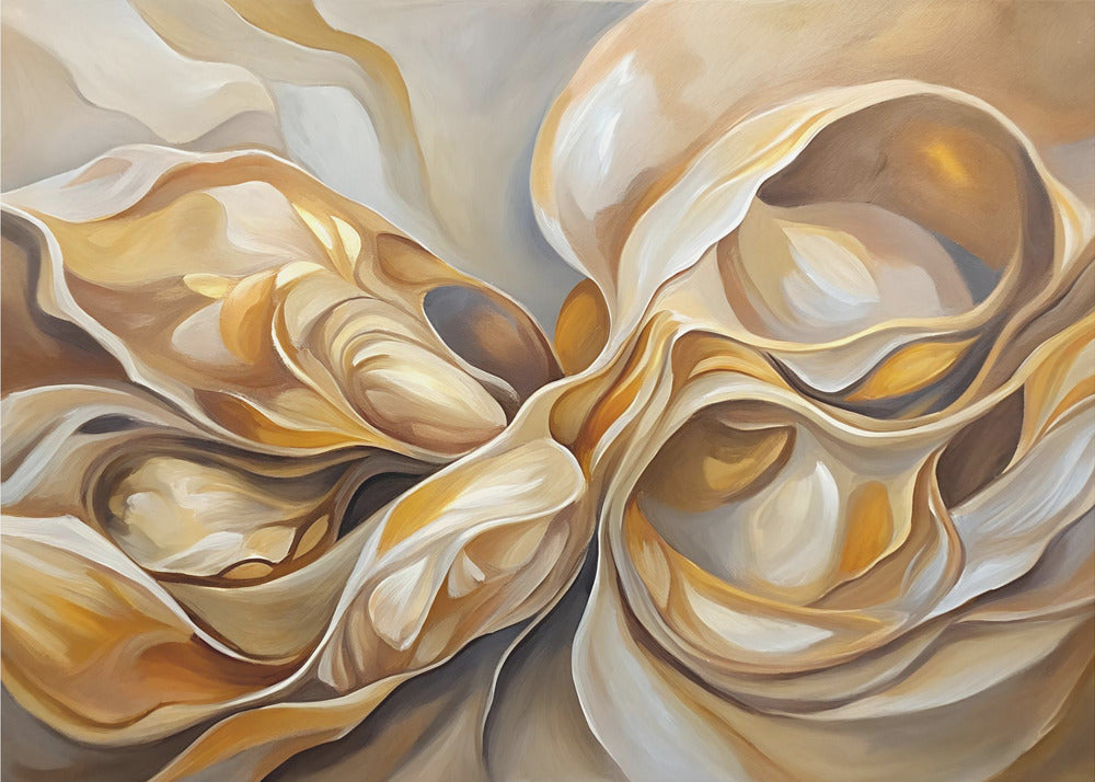 Wall Art Ethereal Desert Waves by Miguel Bruzual-Canvas Print-DECOROLALA