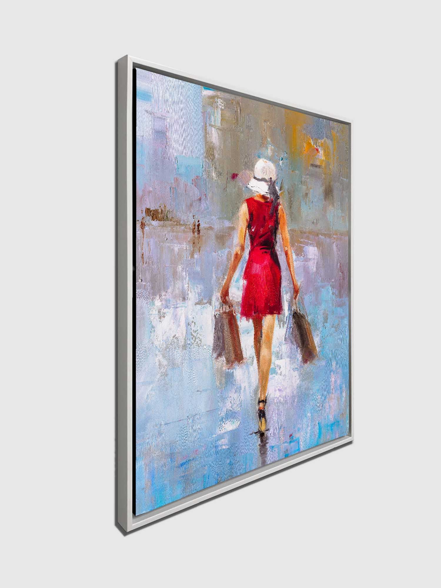 Wall Art Fashion Lady Canvas Print RGB-Wall Art-DECOROLALA