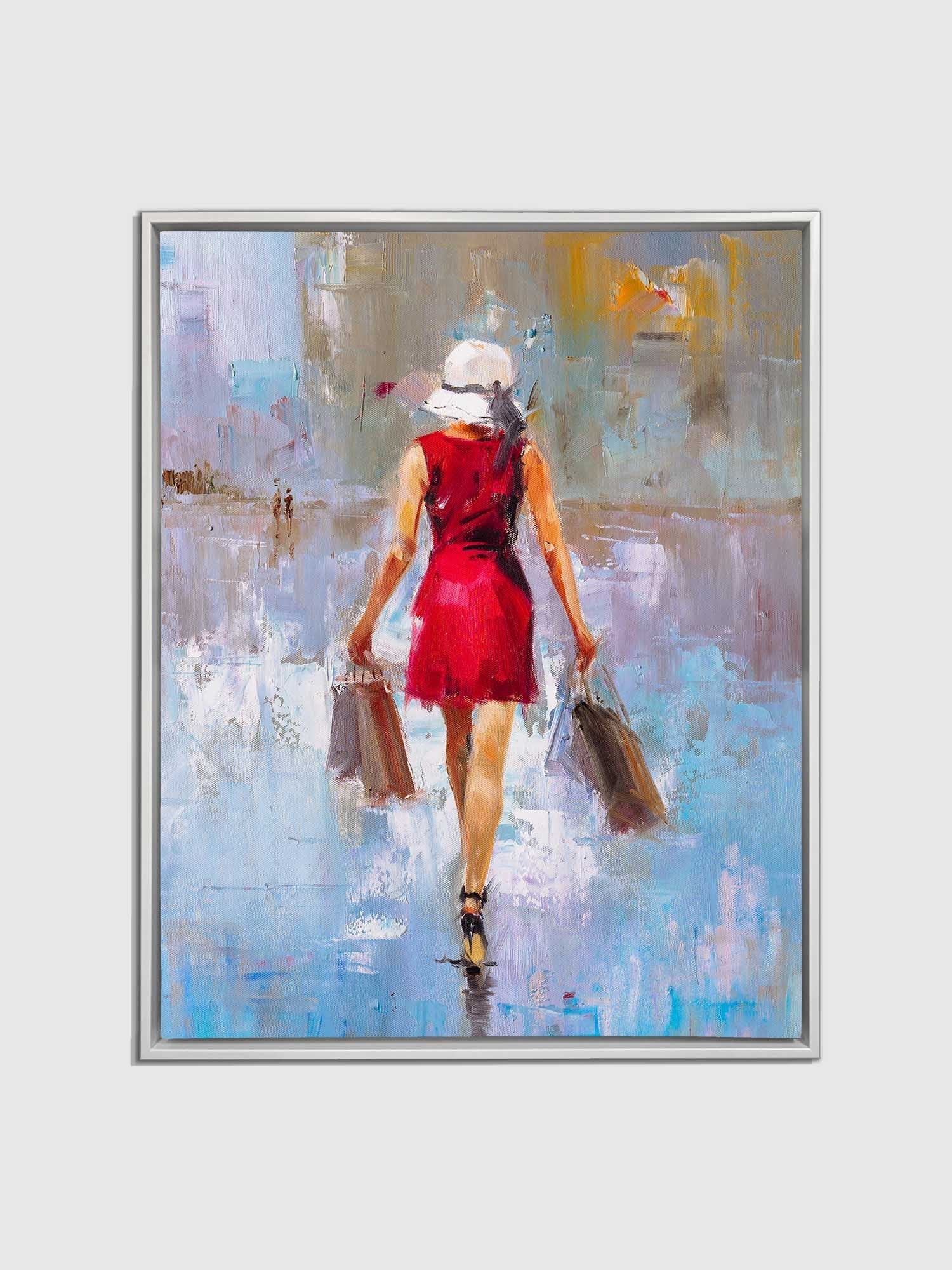 Wall Art Fashion Lady Canvas Print RGB-Wall Art-DECOROLALA