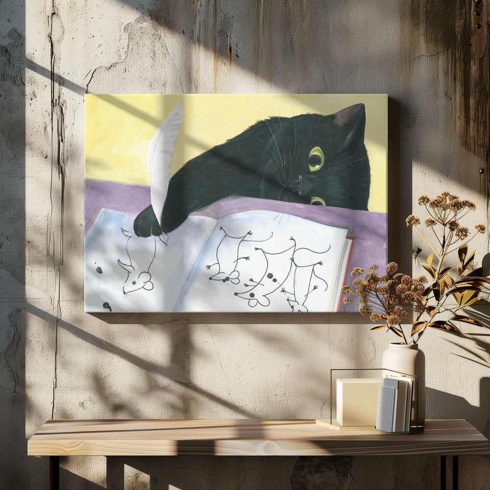 Wall Art Feline Imagination by Isabelle Brent-Canvas Print-DECOROLALA