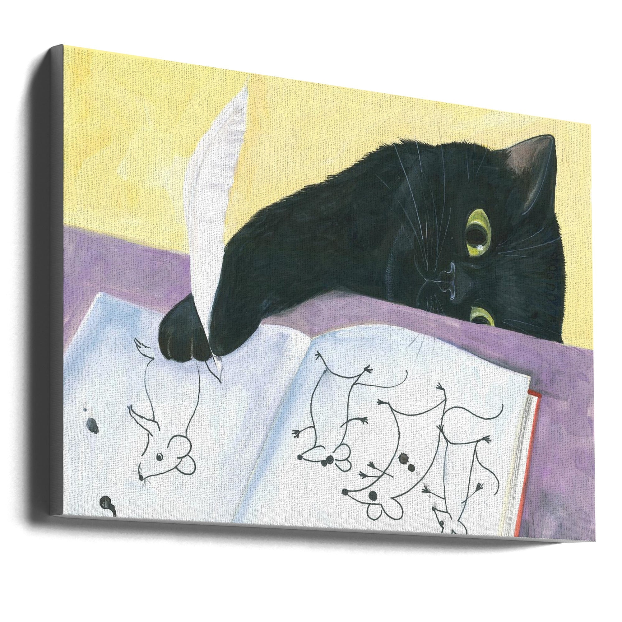 Wall Art Feline Imagination by Isabelle Brent-Canvas Print-DECOROLALA