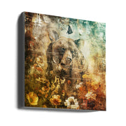 Wall Art Floral Animals Vintage Illustration 06-canvas-DECOROLALA