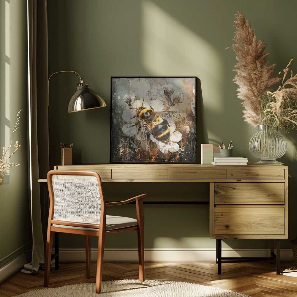 Wall Art Floral Animals Vintage Illustration 08-canvas-DECOROLALA