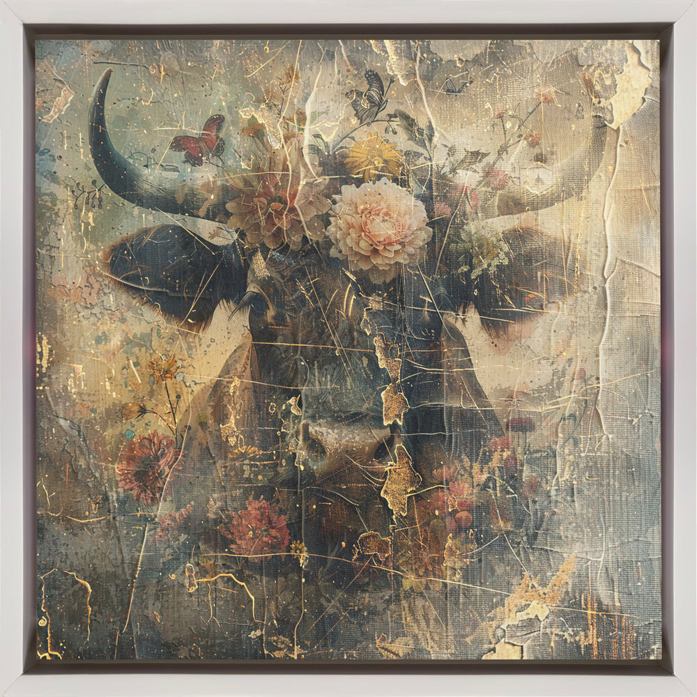 Wall Art Floral Animals Vintage Illustration 10-canvas-DECOROLALA