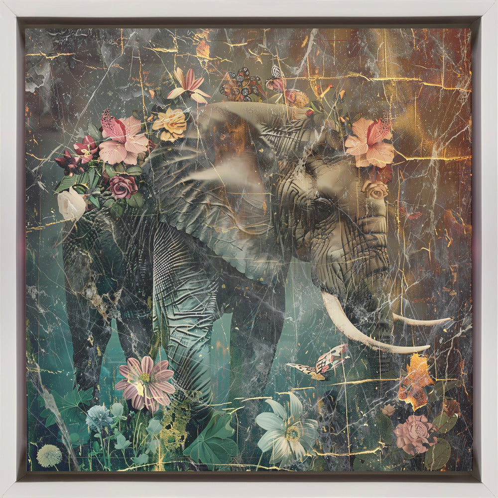 Wall Art Floral Animals Vintage Illustration-canvas-DECOROLALA