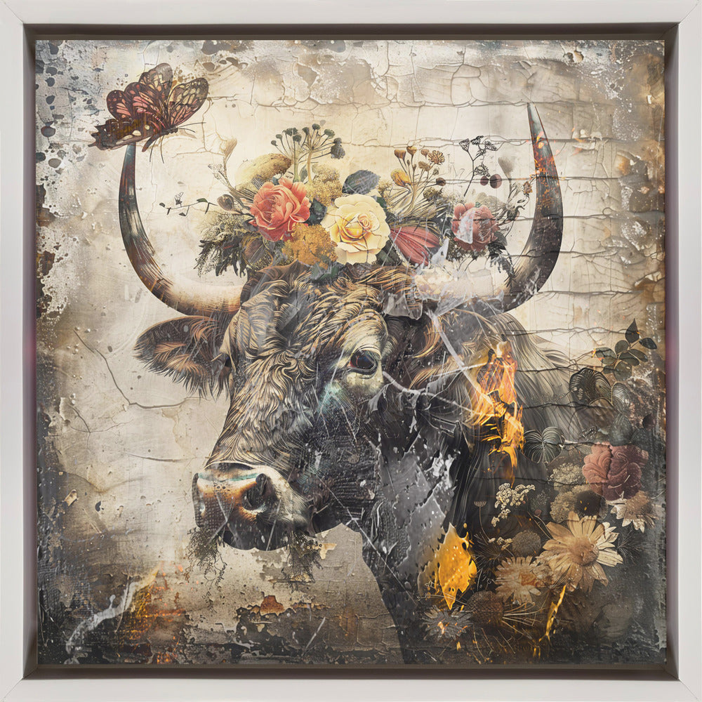 Wall Art Floral Animals Vintage Illustration-canvas-DECOROLALA