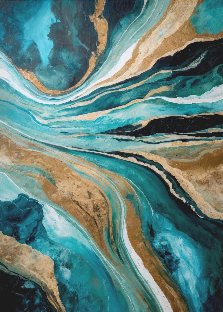 Wall Art Flowing Through Time by Alpenglow Workshop-canvas-DECOROLALA