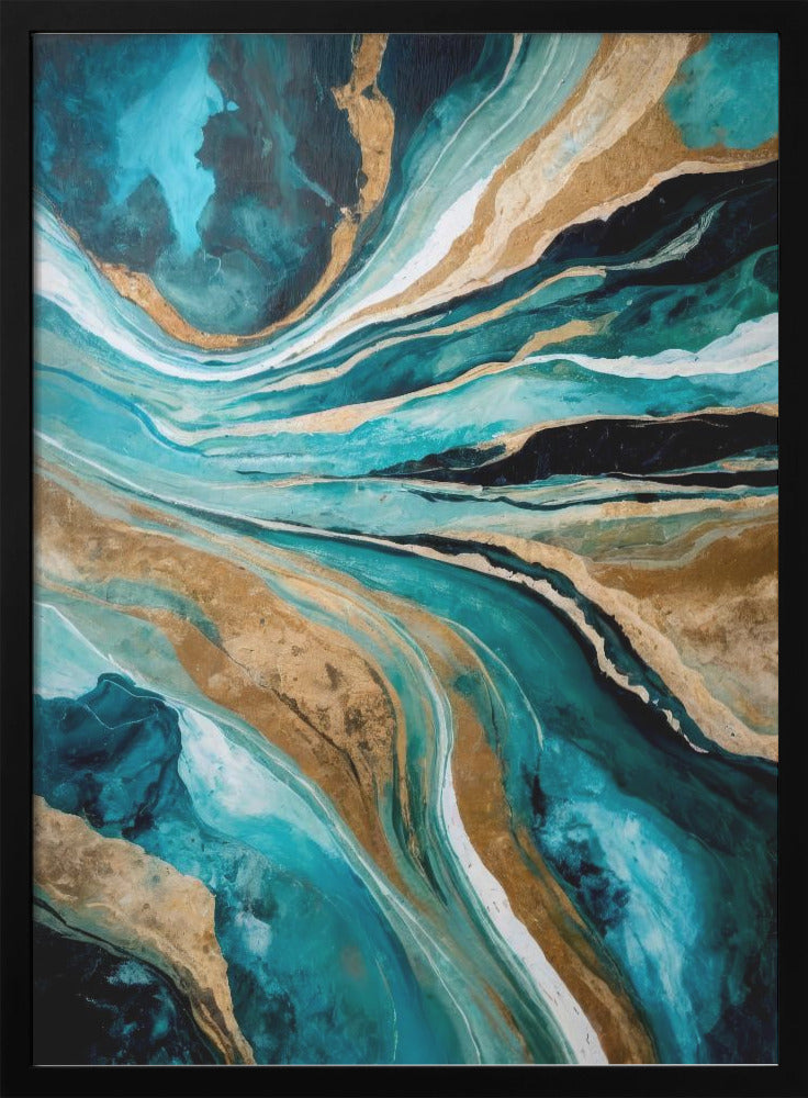 Wall Art Flowing Through Time by Alpenglow Workshop-canvas-DECOROLALA