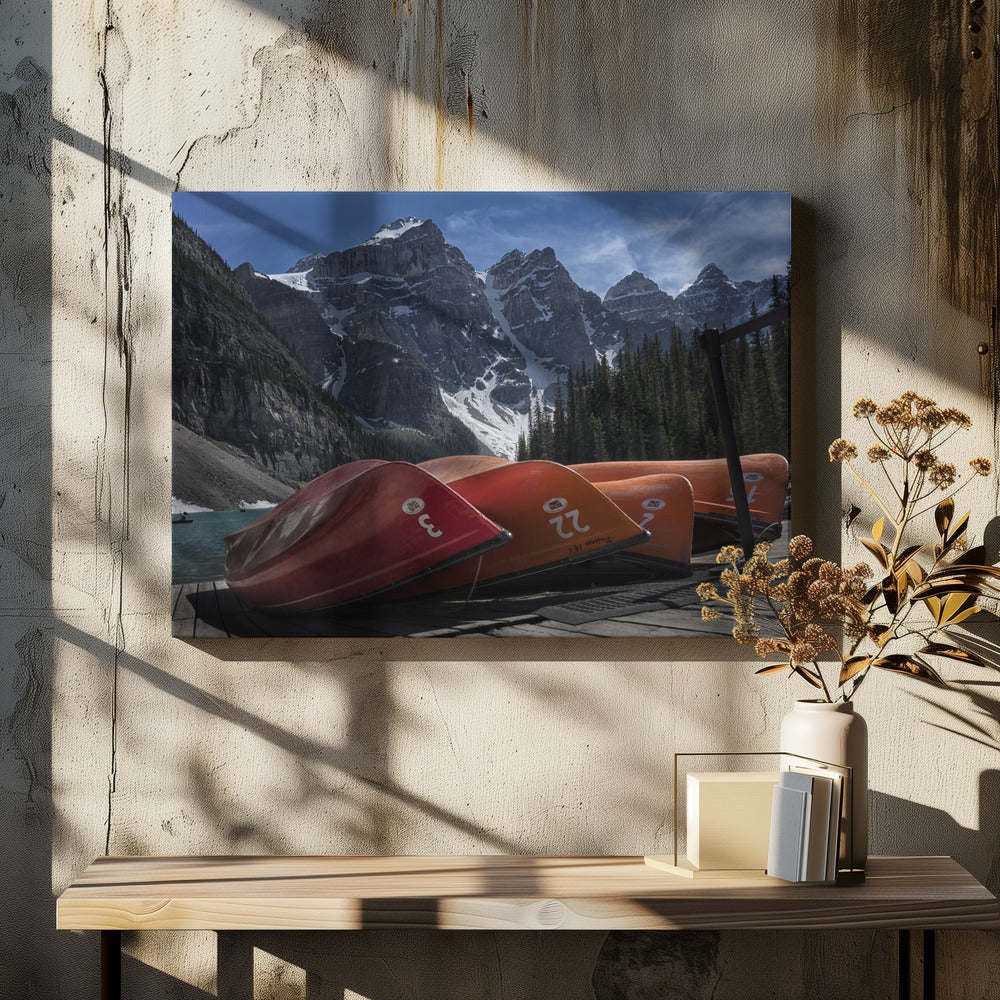 Wall Art Four Peaks by Yanyan Gong-Canvas Print-DECOROLALA