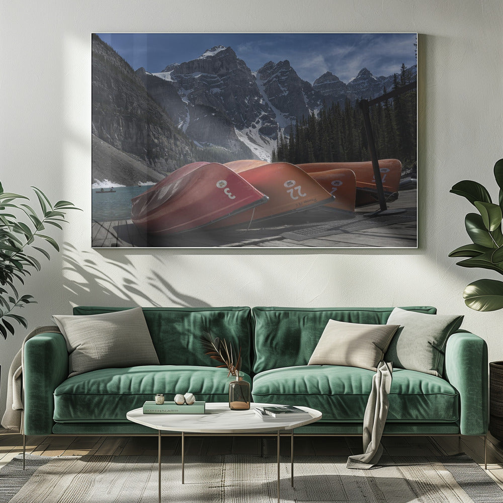 Wall Art Four Peaks by Yanyan Gong-Canvas Print-DECOROLALA