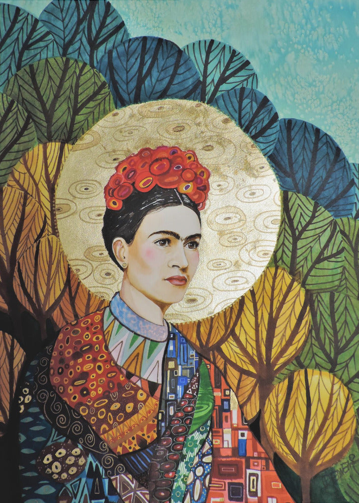 Wall Art Frida Loves Klimt by Sylvie Demers-canvas-DECOROLALA
