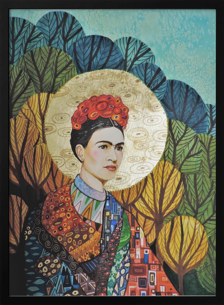 Wall Art Frida Loves Klimt by Sylvie Demers-canvas-DECOROLALA