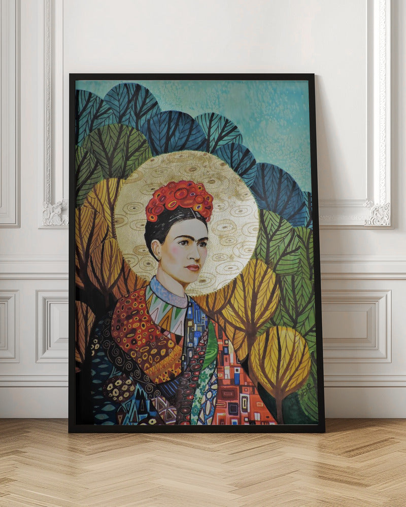 Wall Art Frida Loves Klimt by Sylvie Demers-canvas-DECOROLALA