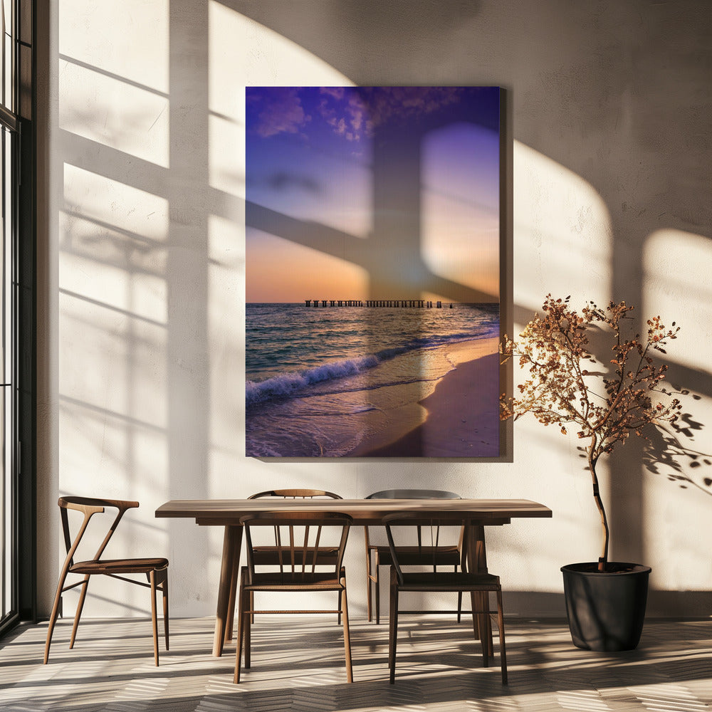 Wall Art Gasparilla Island Sunset by Melanie Viola-canvas-DECOROLALA