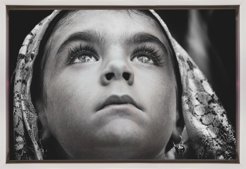 Wall Art Girl with Sardinian Veil by Cavalli-Canvas Print-DECOROLALA