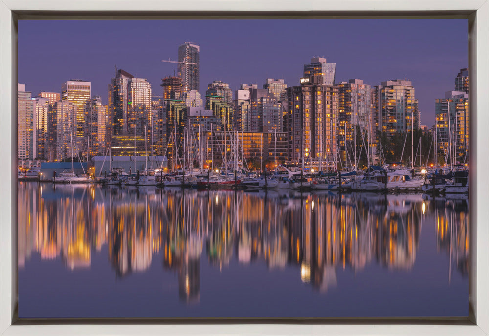 Wall Art Glowing Vancouver by Andreas Agazzi-Canvas Print-DECOROLALA