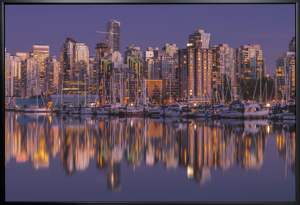 Wall Art Glowing Vancouver by Andreas Agazzi-Canvas Print-DECOROLALA