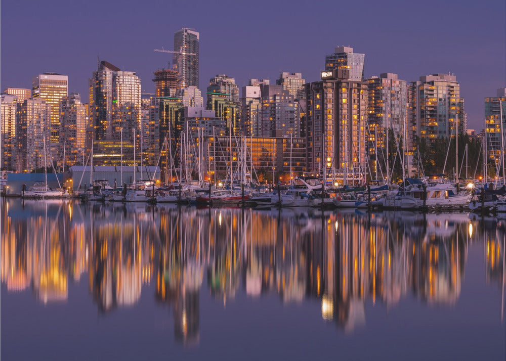 Wall Art Glowing Vancouver by Andreas Agazzi-Canvas Print-DECOROLALA