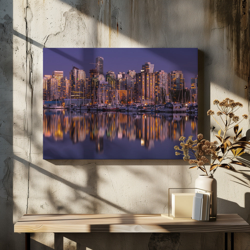 Wall Art Glowing Vancouver by Andreas Agazzi-Canvas Print-DECOROLALA