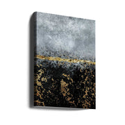 Wall Art Gold Black Abstract by Bilge Paksoylu-canvas prints-DECOROLALA