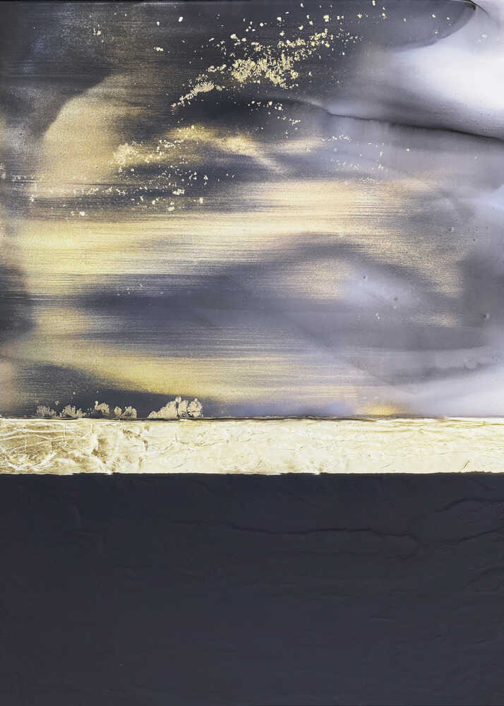 Wall Art Gold Noir 2 by Alyson Storms-canvas prints-DECOROLALA