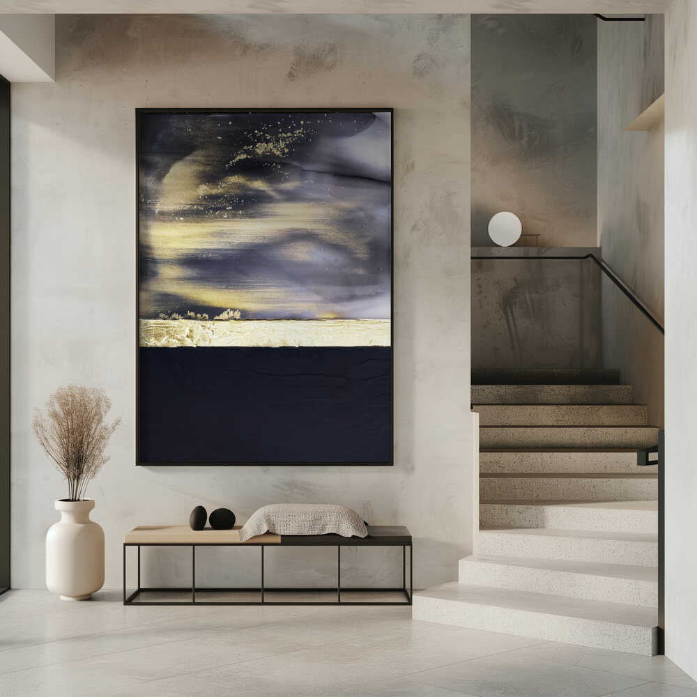 Wall Art Gold Noir 2 by Alyson Storms-canvas prints-DECOROLALA