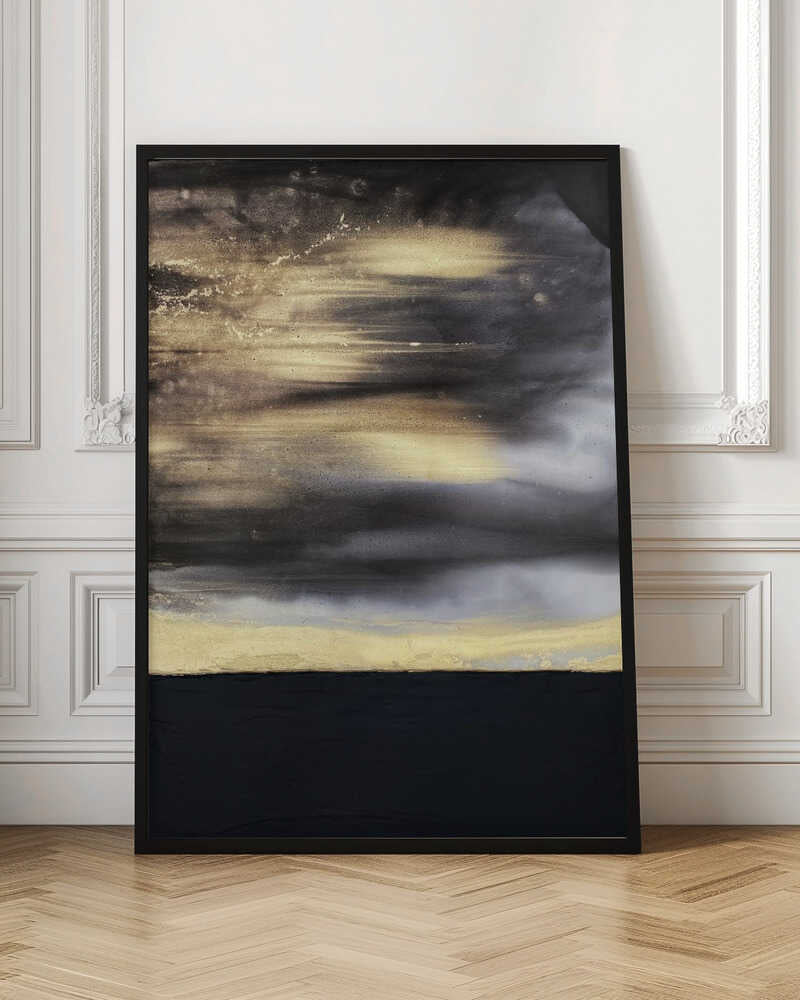 Wall Art Gold Noir by Alyson Storms-canvas prints-DECOROLALA