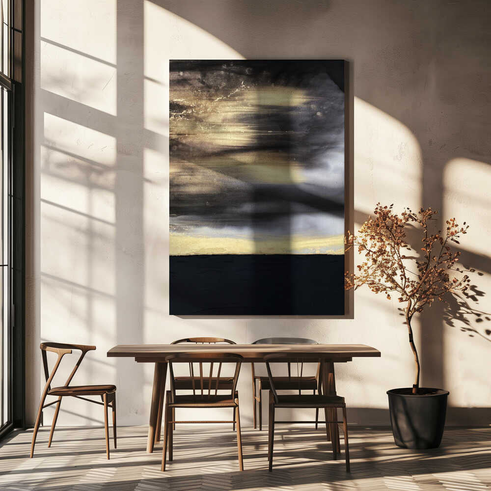 Wall Art Gold Noir by Alyson Storms-canvas prints-DECOROLALA