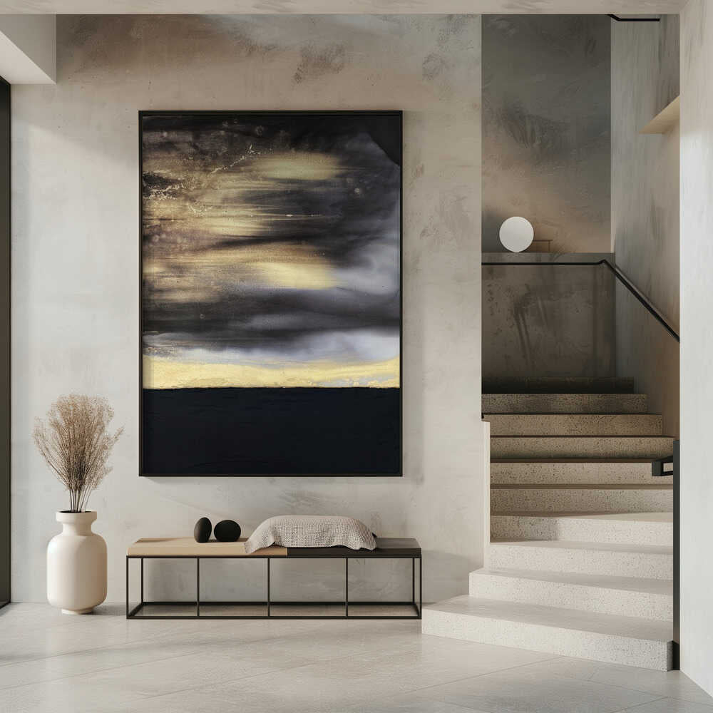 Wall Art Gold Noir by Alyson Storms-canvas prints-DECOROLALA
