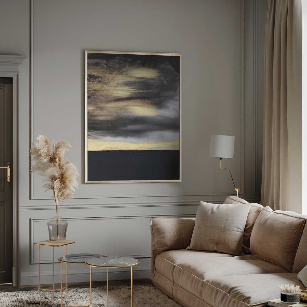 Wall Art Gold Noir by Alyson Storms-canvas prints-DECOROLALA