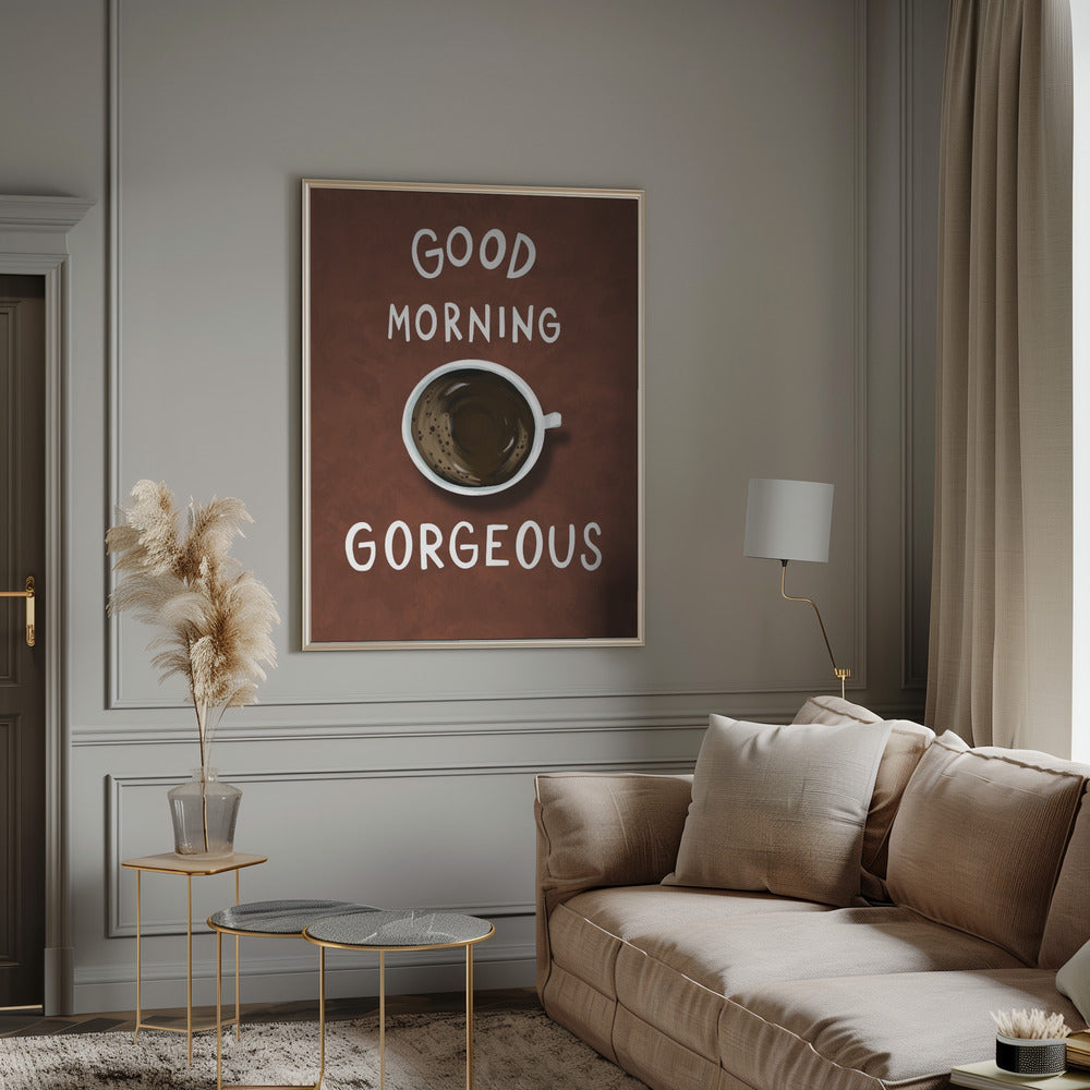 Wall Art Good Morning Gorgeous by EMELIEmaria-Canvas Print-DECOROLALA