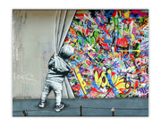 Wall Art Graffiti Canvas Print 48x36 Inch-Wall Art-DECOROLALA