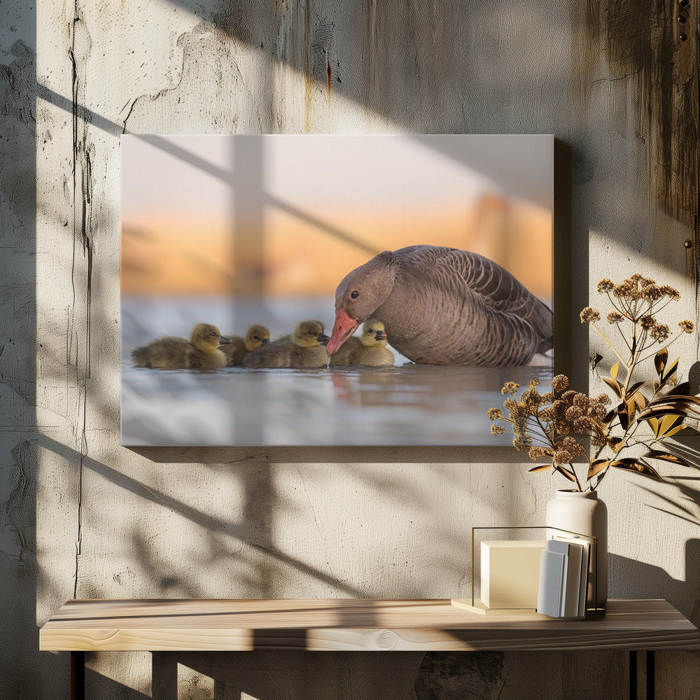 Wall Art Happy Family by Jie Fischer-Canvas Print-DECOROLALA