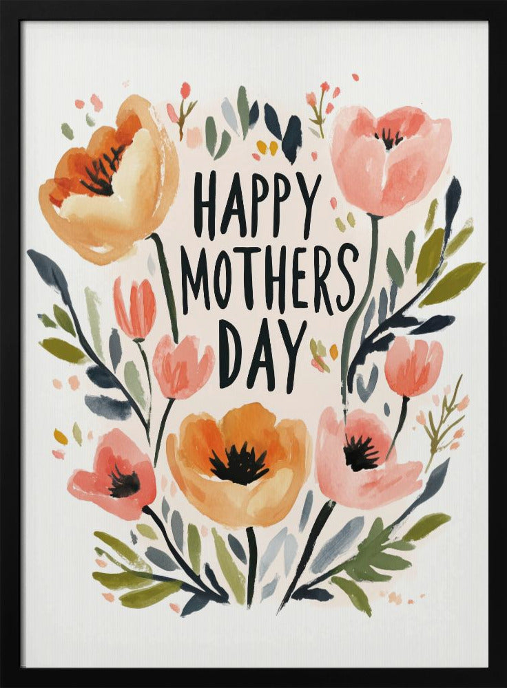 Wall Art Happy Mothers Day by Treechild-Canvas Print-DECOROLALA