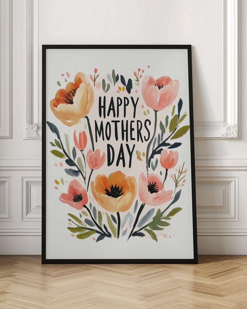 Wall Art Happy Mothers Day by Treechild-Canvas Print-DECOROLALA