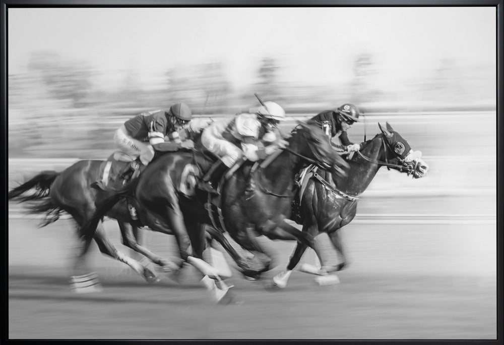 Wall Art Horse Racing Canvas Print by Leeian Dai-Canvas Print-DECOROLALA