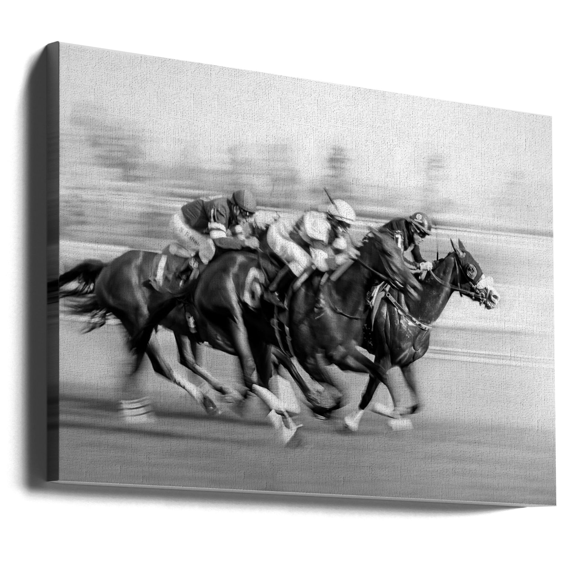 Wall Art Horse Racing Canvas Print by Leeian Dai-Canvas Print-DECOROLALA
