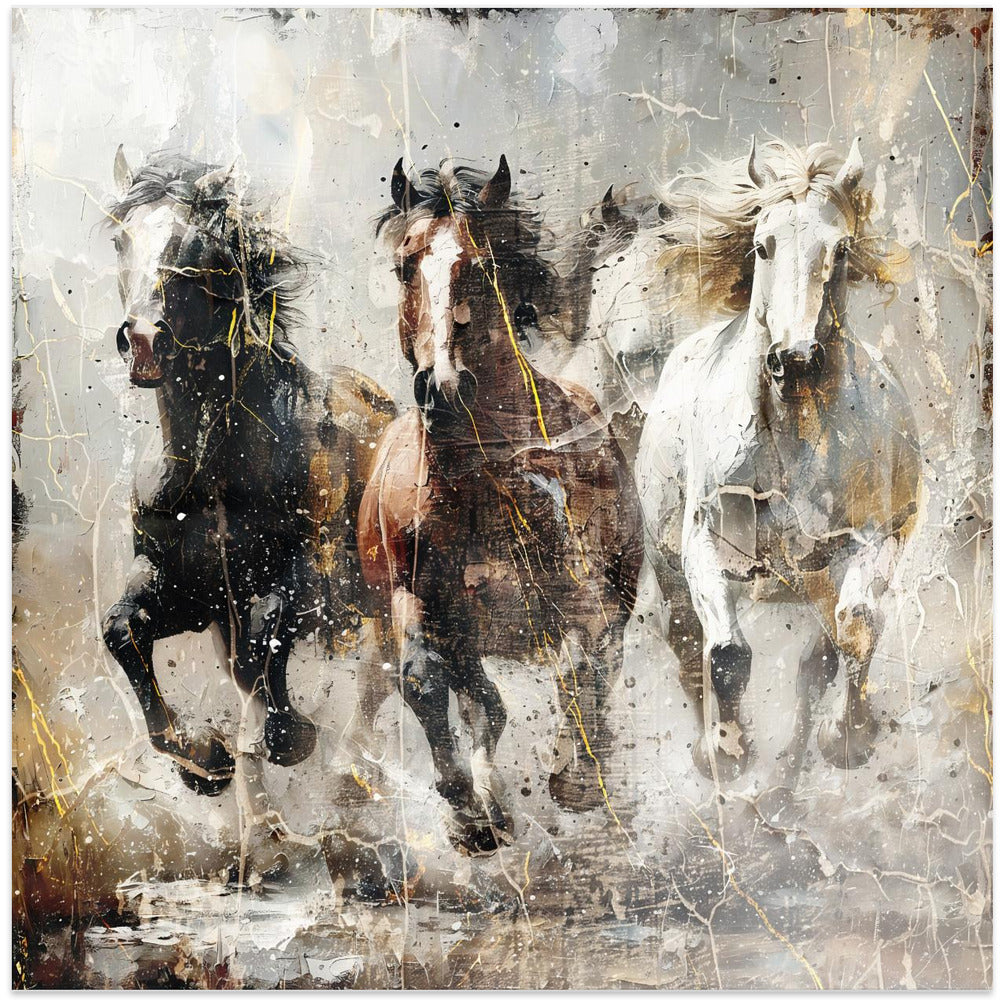 Wall Art Horse Vintage Illustration by Rafal Kulik-canvas-DECOROLALA