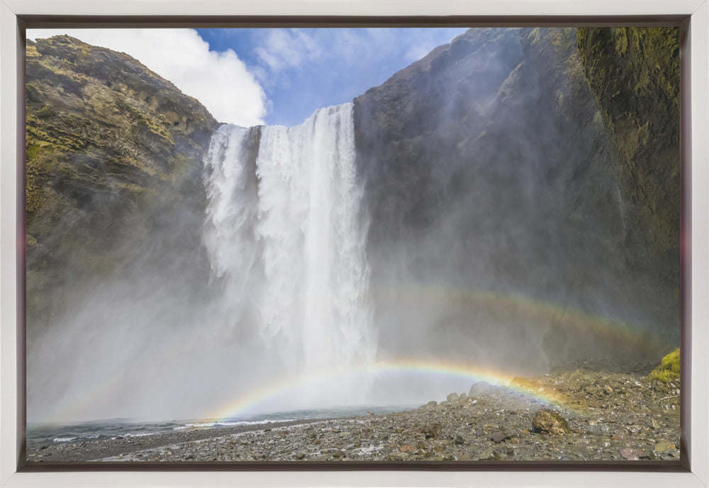 Wall Art Iceland Skogafoss by Melanie Viola-canvas-DECOROLALA