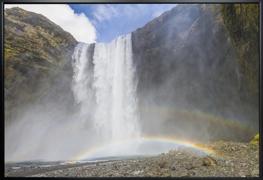 Wall Art Iceland Skogafoss by Melanie Viola-canvas-DECOROLALA