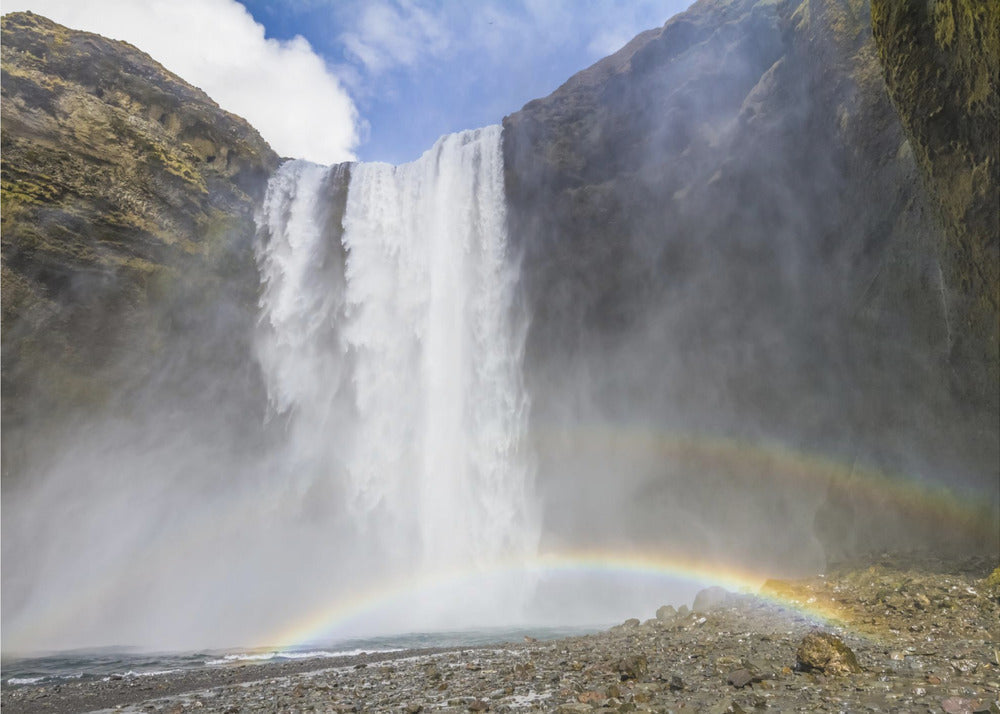 Wall Art Iceland Skogafoss by Melanie Viola-canvas-DECOROLALA